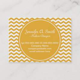 Cartão De Visita Trendy, clássico, amarelo brilhante