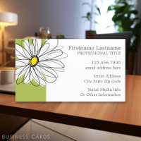 Trendy Daisy Floral Illustração - limão e amarelo