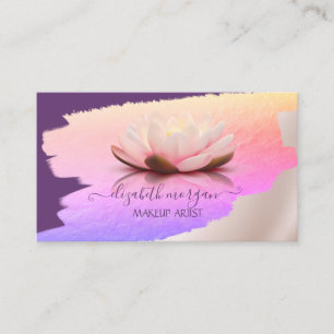 Cartão De Visita Trendy,Elegante, Traço De Pincel,Lotus