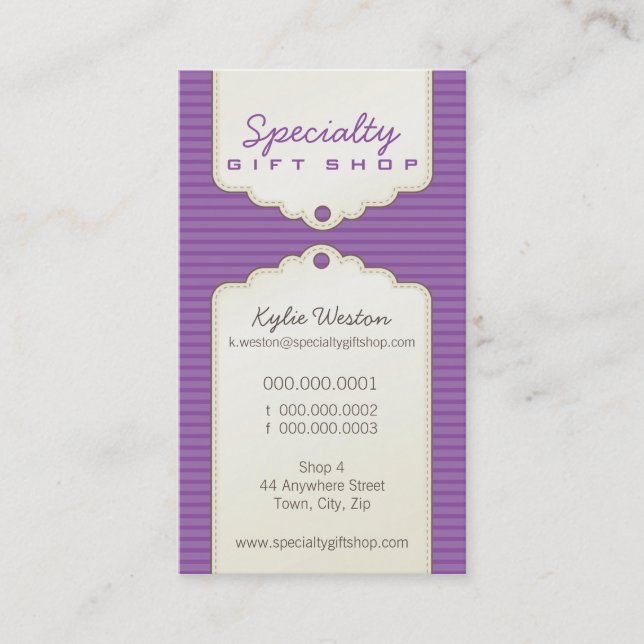 CARTÃO DE VISITA: Trendy gifttag P2 (Frente)