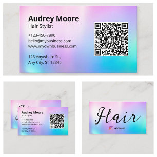 Cartão De Visita Trendy Hair Salon Hair Stylist Beauty Salon