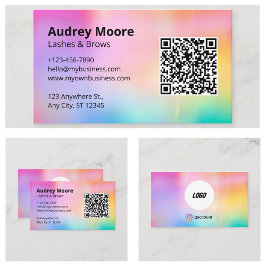 Cartão De Visita Trendy Lashes Design minimalista