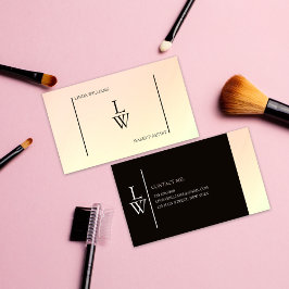 Cartão De Visita Trendy Makeup Artist Leve Gradient Colorido