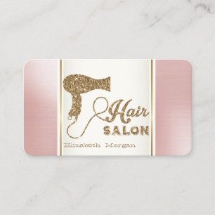 Cartão De Visita Trendy Modern Dourado Derrador de Leitura, Salão d