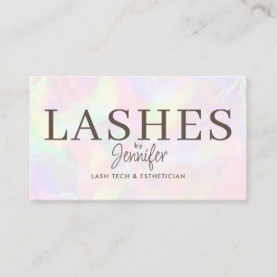 Cartão De Visita Trendy Modern Eyelash Extensões QR Code Luxury