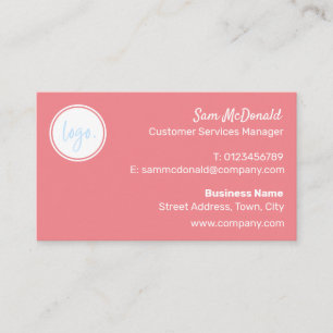 CARTÃO DE VISITA TRENDY PINK BLUSINESS BUSINESS LOGO COMPANY MARCA