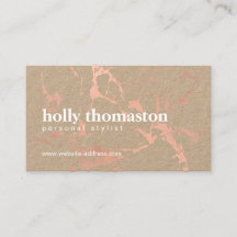 Trendy Rosa Dourado Marble Pattern no Kraft