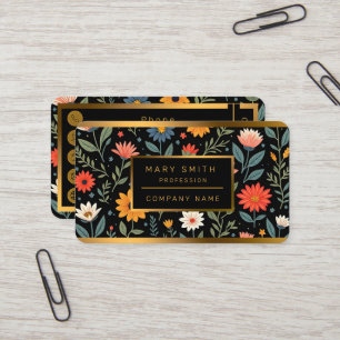 Cartão De Visita Trendy Vintage - Bela Coleção Floral