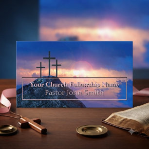 Cartão De Visita Três Cruzes - Igreja do Sol Rosa