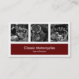 Cartão De Visita Três fotos mais uma - marrom escuro