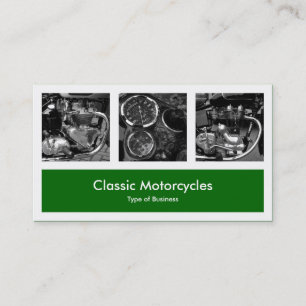 Cartão De Visita Três Fotos Mais Uma - Verde De Grama Profundo