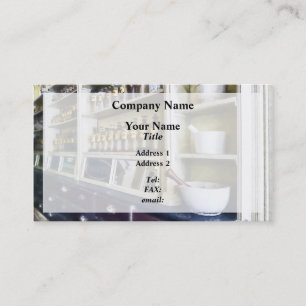 Cartão De Visita Três Mortar e Pestles na Farmácia