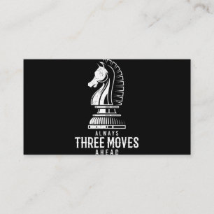 Cartão De Visita Três Movimentos À Frente Eu Chess Matt Game Ches