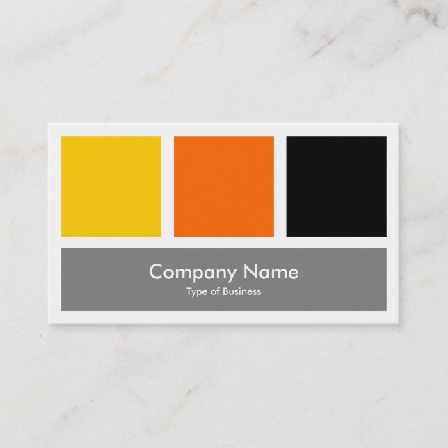 Cartão De Visita Três quadrados 01 (Frente)