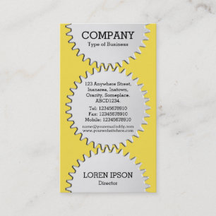 Cartão De Visita Três rodas de porco -   #F5DD4B   amarelo