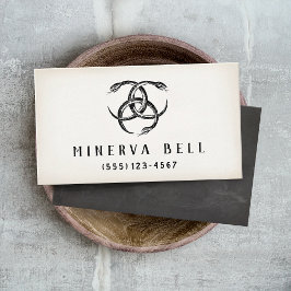 Cartão De Visita Três Serpentes no Halloween