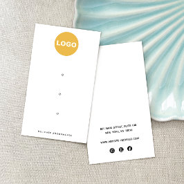 Cartão De Visita Três três furos entrelaçando exibição Adicionar lo