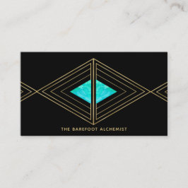 Cartão De Visita Triângulos Dourados de Boho do *~* - a alquimia