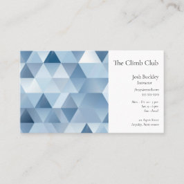 Cartão De Visita Triângulos em azul e cinza