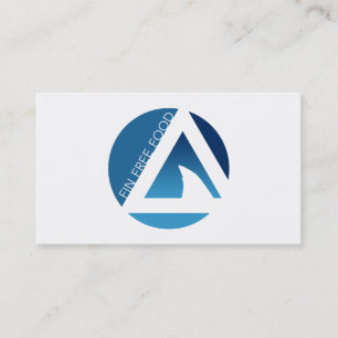 Cartão De Visita tricírculos de comida sem barbatanas de tubarões