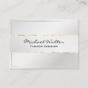 Cartão De Visita Trilha Dourada do Estilo Chic