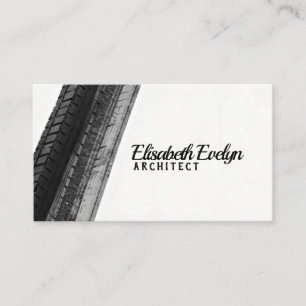 Cartão De Visita Trilhas Monocromáticas no Branco