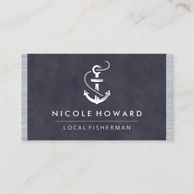 Cartão De Visita Trim de metal com textura roxa profunda | Ícone de (Frente)