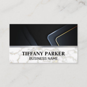 Cartão De Visita Trim Metálico Marble