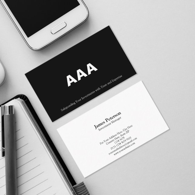 Cartão De Visita Triplo A | Obrigações de Nível de Investimento | P (Criador carregado)