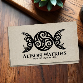 Cartão De Visita Triskele - Ornamento da Lua Tripla