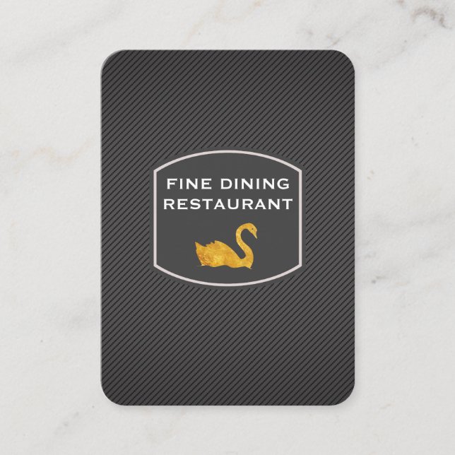 Cartão De Visita Troca de Ouro/Profissional elegante (Frente)