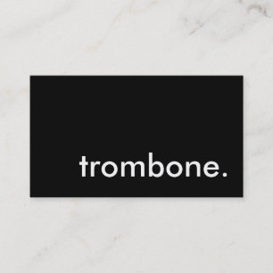 Cartão De Visita trombone.