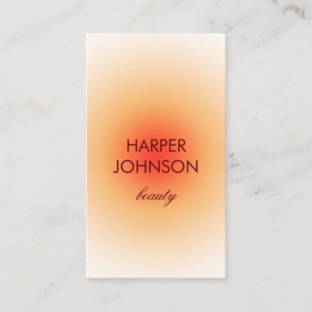 cartão de visita tropical do sol (Frente)