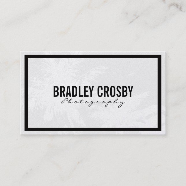 Cartão De Visita Tropical | Variação (Frente)