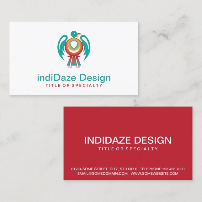 Cartão De Visita trovoador v2 (Frente/Verso)