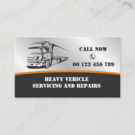 Cartão De Visita Truck Repair, Diesel Mechanic Business Card