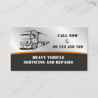 Cartão De Visita Truck Repair, Diesel Mechanic Business Card