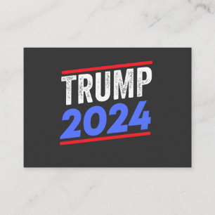 Cartão De Visita Trump 2024 For President Donald Jr. Maga Election