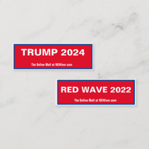 CARTÃO DE VISITA TRUMP 2024 RED WAVE 2022 MINI