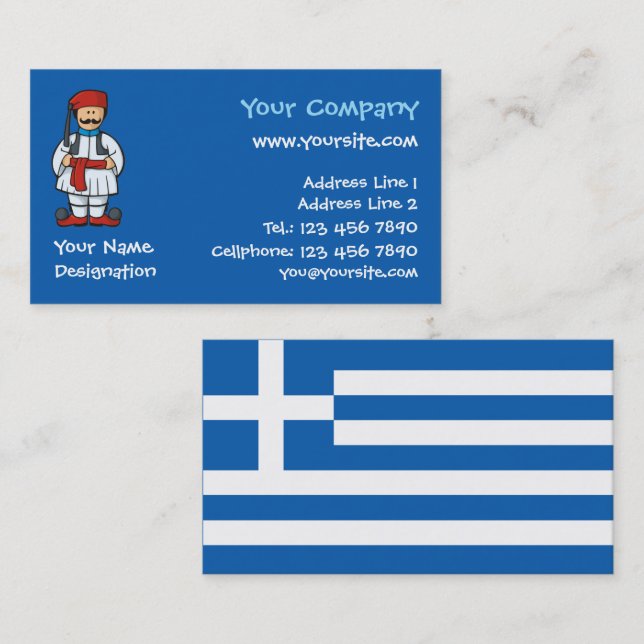 Cartão De Visita Tsolias Cartoon (Frente/Verso)