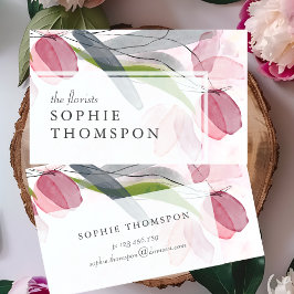 Cartão De Visita Tulipélula pálida elegante