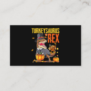 Cartão De Visita Turkeysaurus Rex Dab Turquia TRex Dinosaur Thanksg