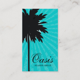 Cartão De Visita TURQUESA da PALMEIRA 311-OASIS
