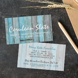 Cartão De Visita Turquesa russa Vintage e Boho Chic Boutique