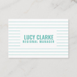 Cartão De Visita Turquesas personalizadas (Reino Unido/Euro)