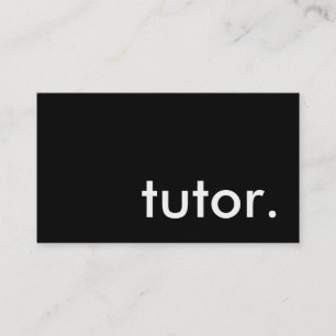 Cartão De Visita tutor.