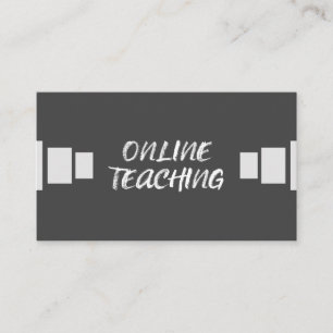 Cartão De Visita Tutor de Professores Virtuais de Ensino Online