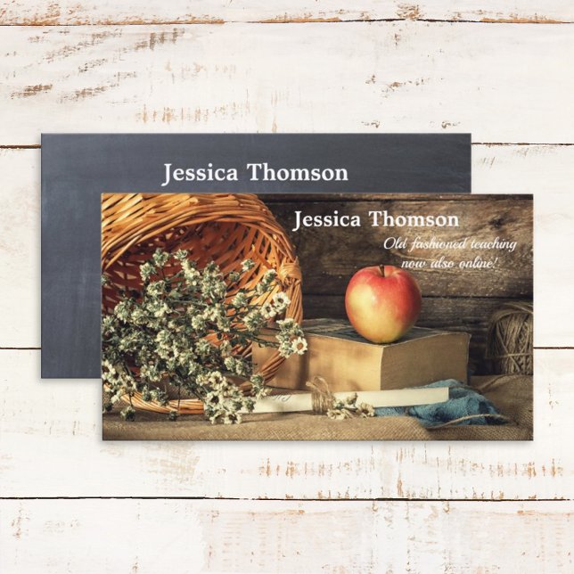 Cartão De Visita Tutor particular online ou professor substituto (Criador carregado)