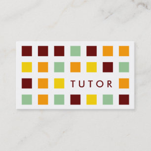 Cartão De Visita TUTOR (quadrados da modificação)