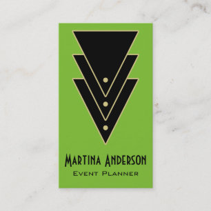 Cartão De Visita Tuxedo Modern Art Deco